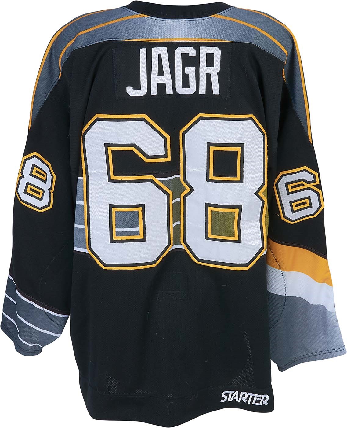 Jaromir Jagr 00'01 Black Pittsburgh Penguins Game Worn Jersey