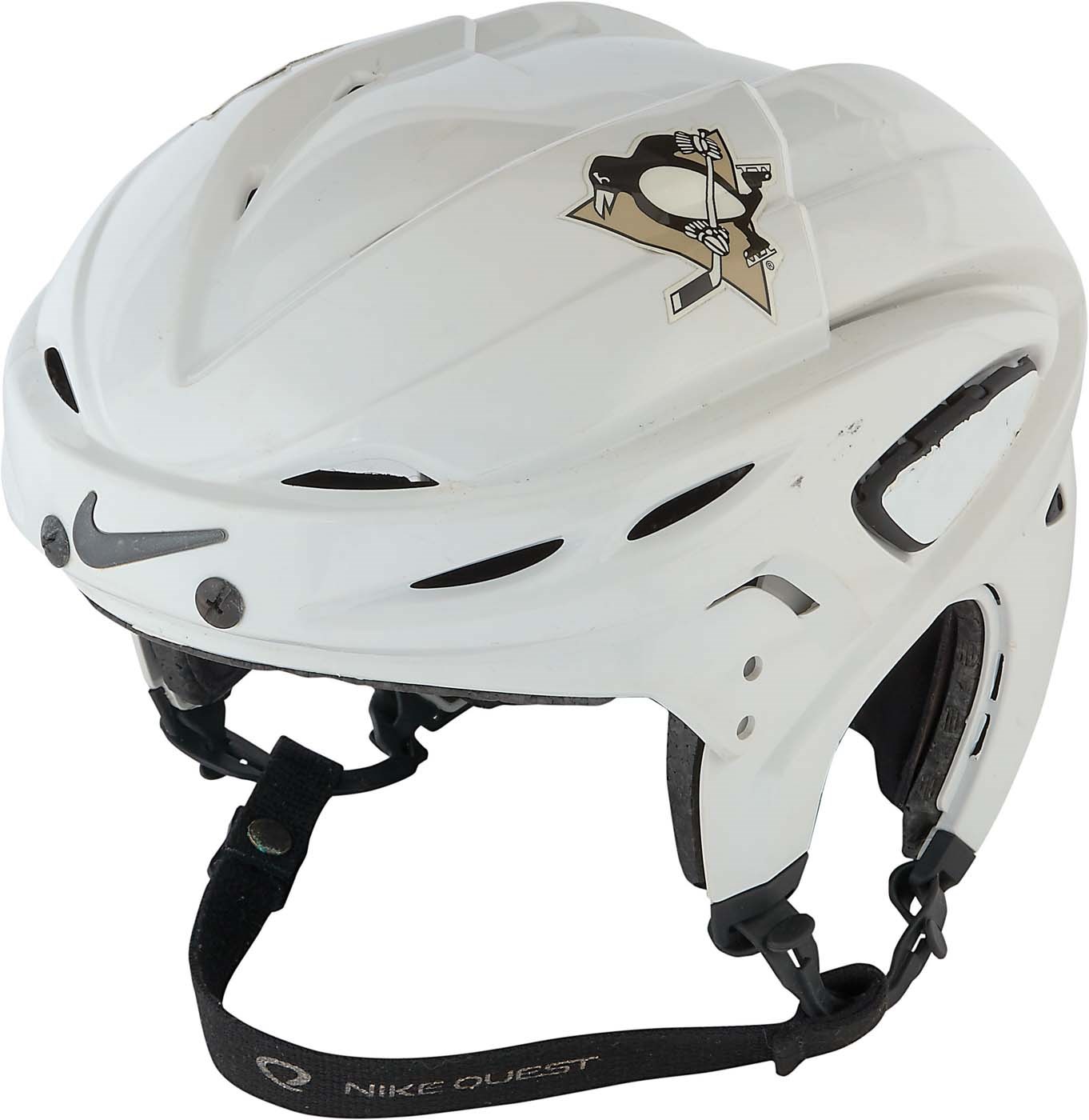 2002-03 Mario Lemieux Pittsburgh Penguins Game Worn Helmet (Photo-Matched)