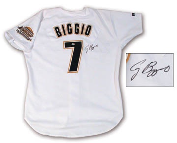 - 1995 Craig Biggio Game Used Home Jersey