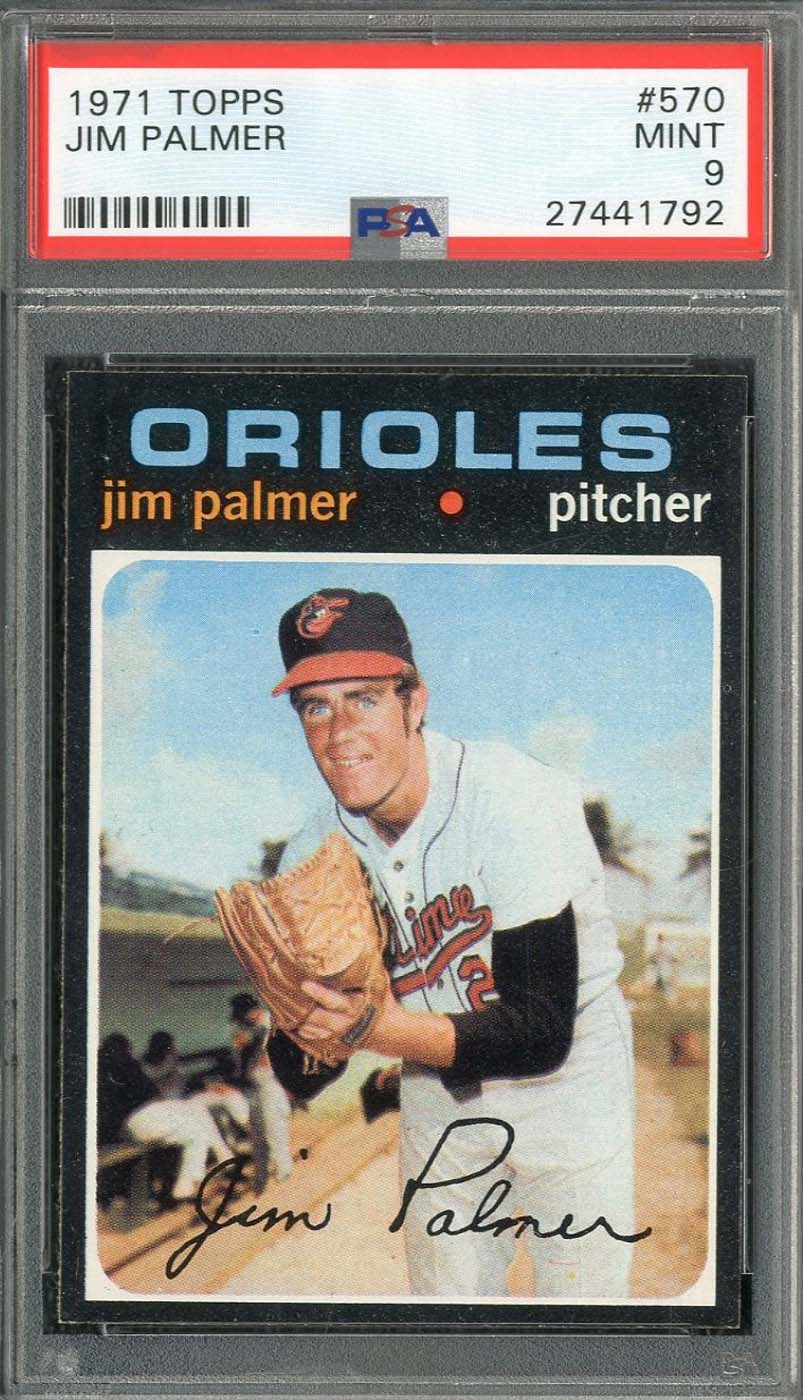 - 1971 Topps #570 Jim Palmer - PSA MINT 9