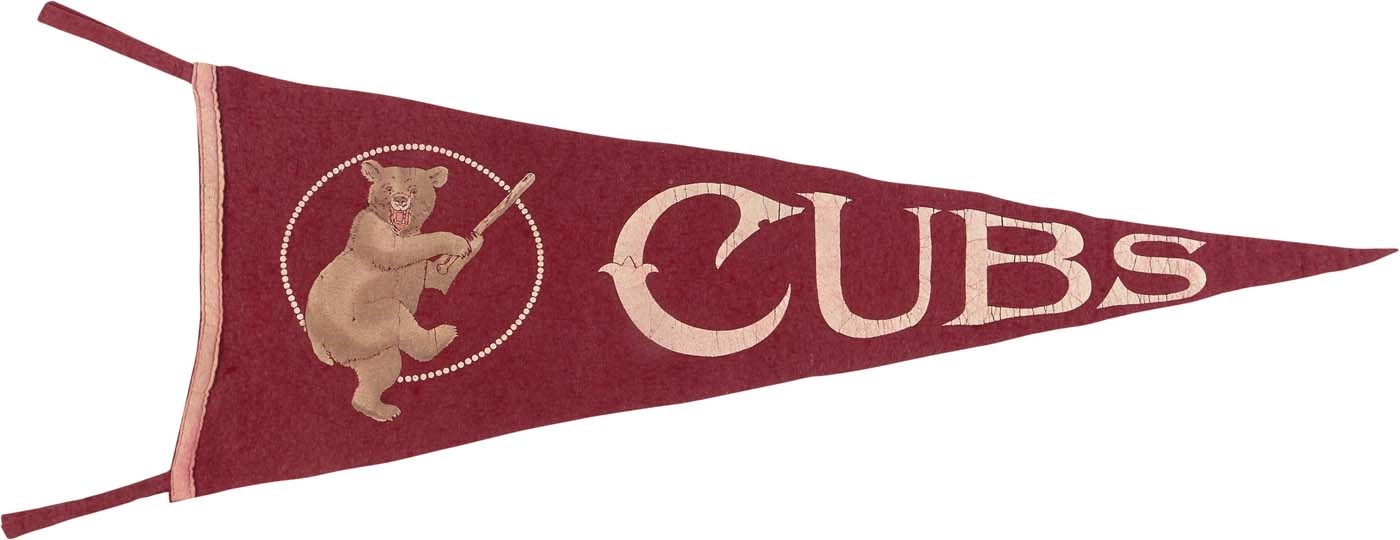 Chicago Cubs & Wrigley Field - Circa 1906 Chicago Cubs Oversized Pennant