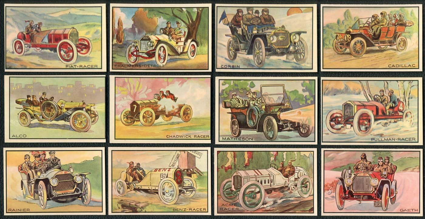 - 1953 Bowman Antique Autos HIGH GRADE Complete Set of (48) Cards