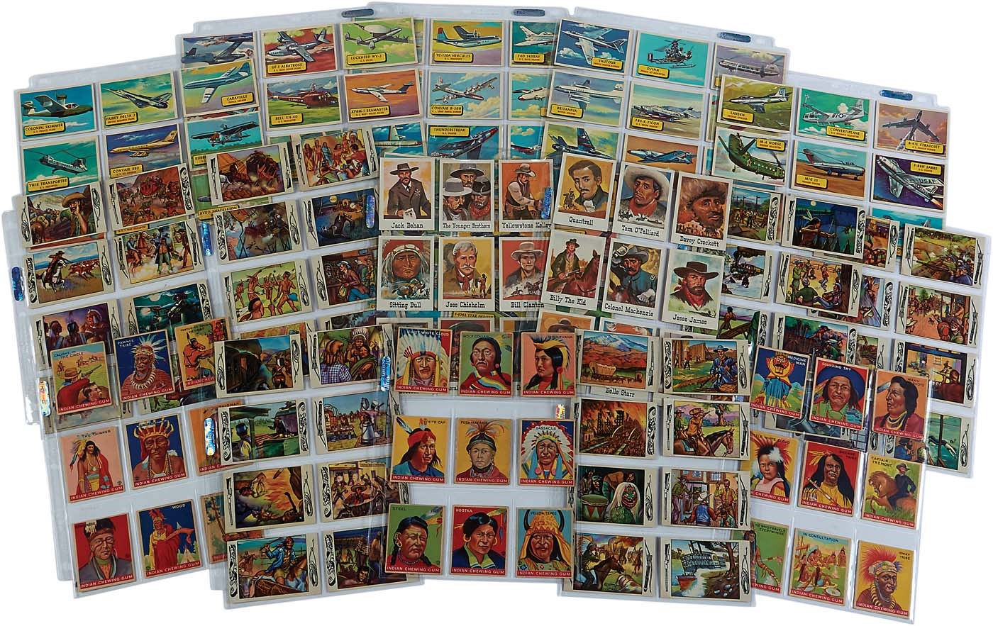 - 1933-1966 Bowman, Topps and Leaf Non-Sport Collection with (60) Indian Gum Cards!
