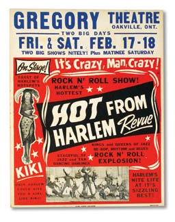 - 1956 Hot From Harlem Revue Poster