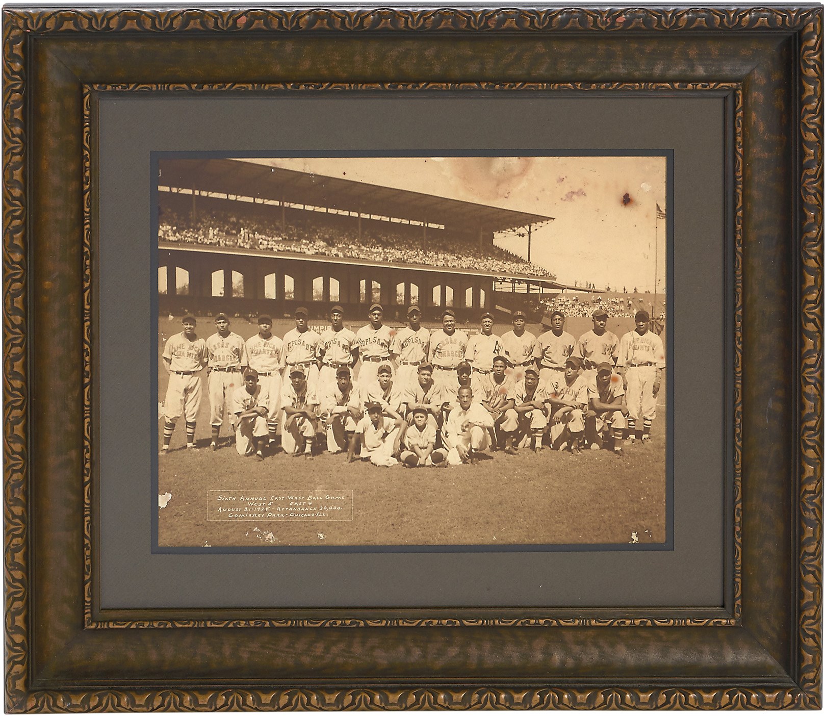 Negro League, Latin, Japanese & International Base - 1938 Negro League All-Star Game Oversized Photograph