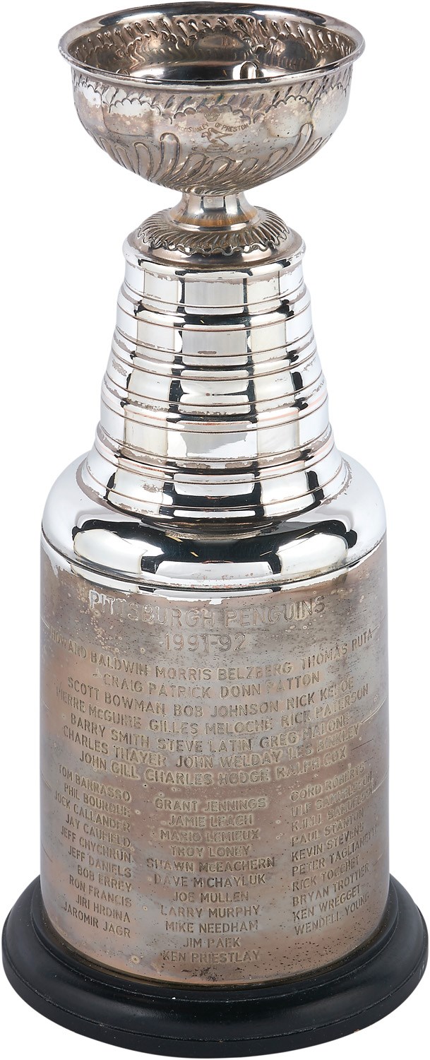 1991-92 Kevin Stevens Pittsburgh Penguins Stanley Cup Trophy