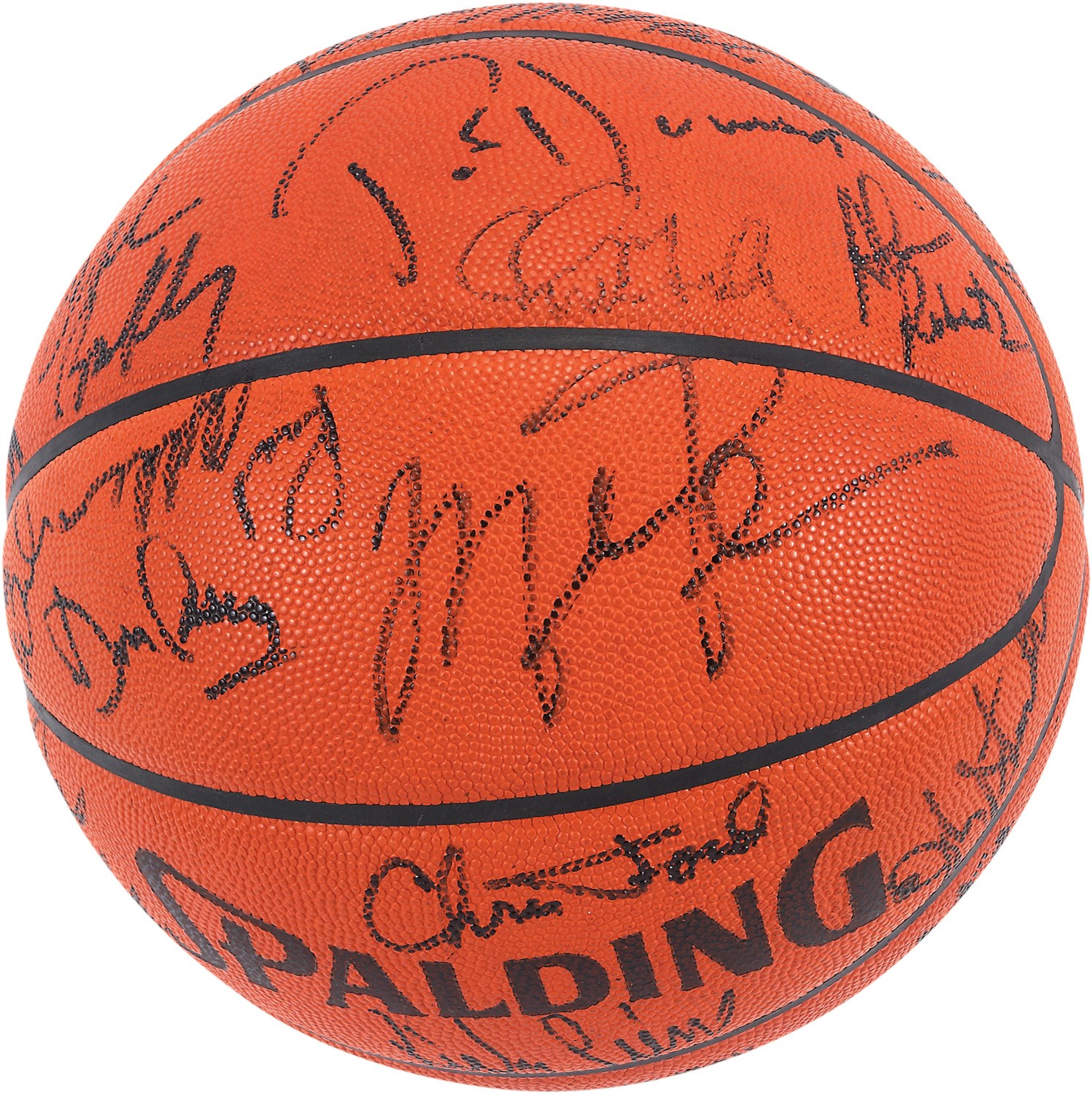 Basketball - 1991 NBA Eastern & Western Conference All-Star Complete Team-Signed Basketball