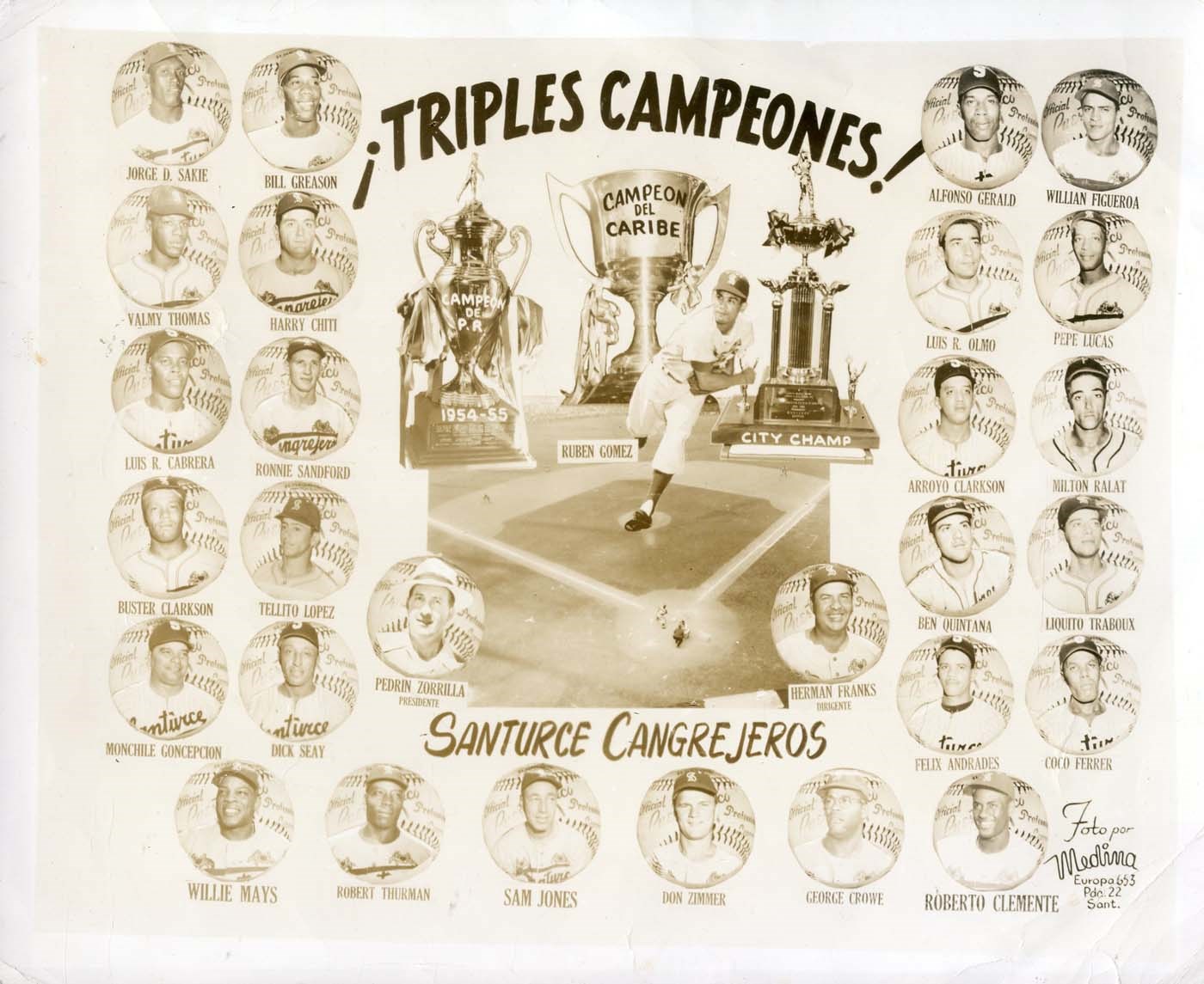 santurce cangrejeros 1954