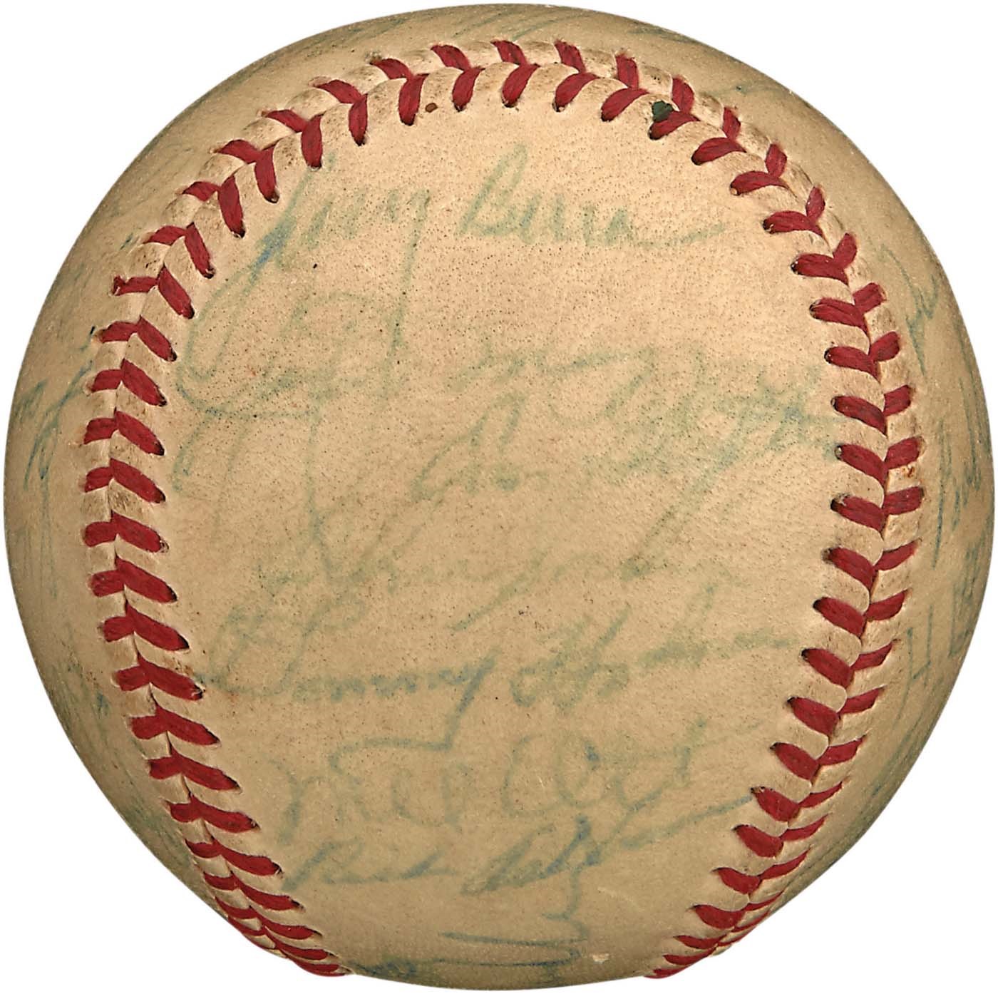 1948 All-Star Team Signed Baseball w/Mel Ott (PSA & SGC)