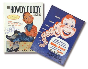 Howdy Doody - Two #1 Limited Edition Catalogs Autographed by Buffalo Bob