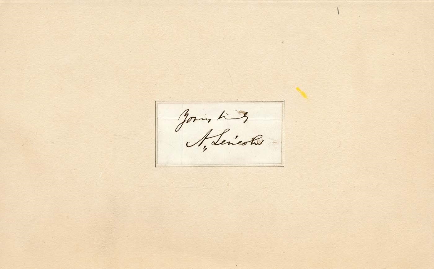 - Abraham Lincoln Ink Signature (PSA & JSA)