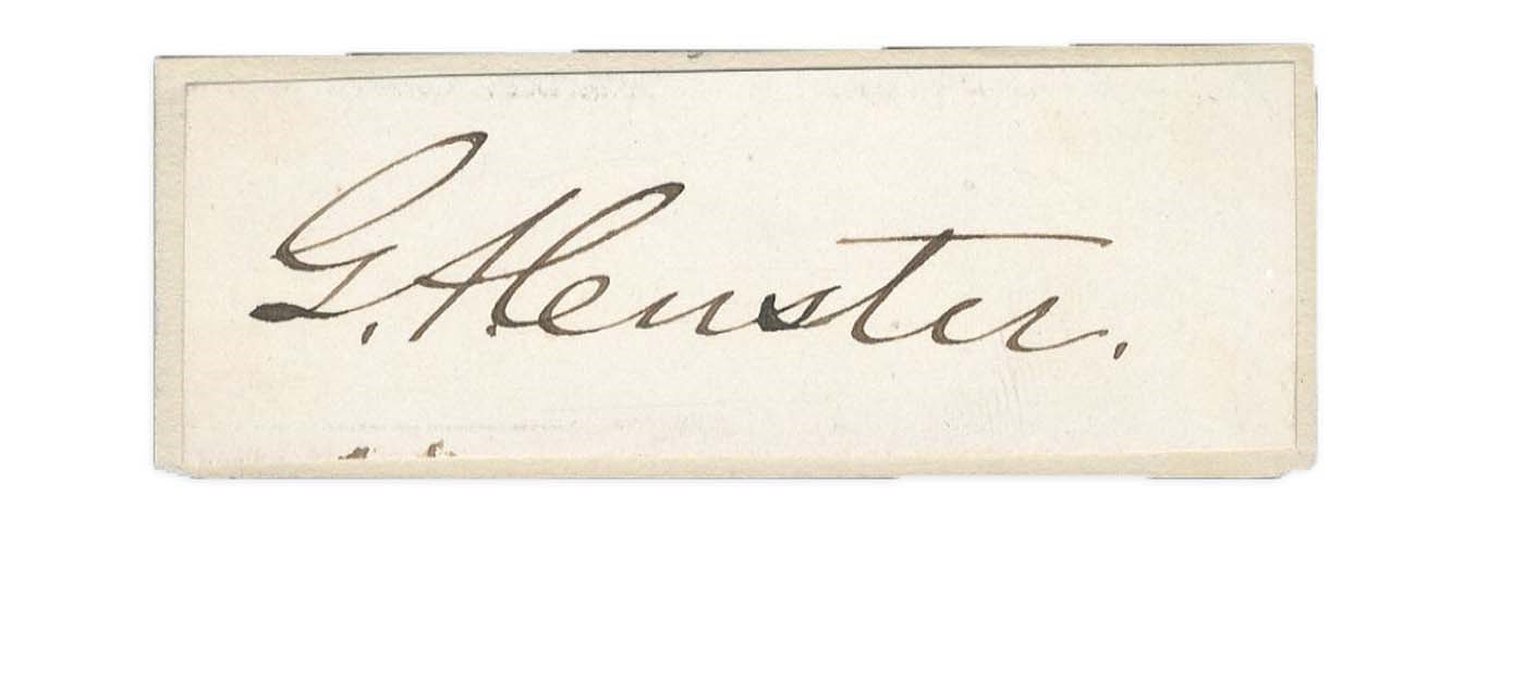 General Custer Ink Signature (PSA)
