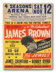 1966 James Brown Concert Poster