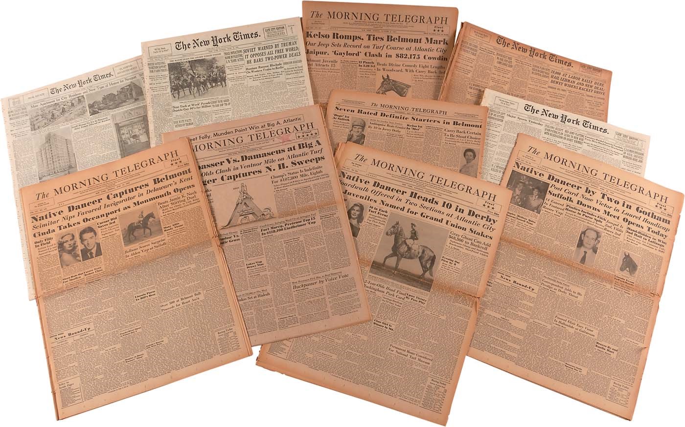 Famous Racehorses Historic Newspapers (10)