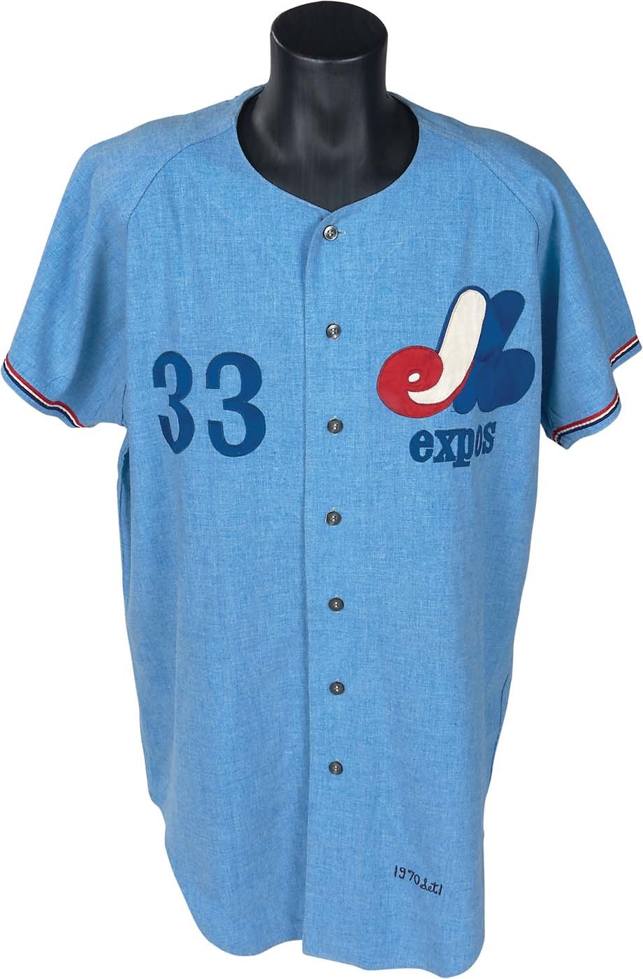 - 1970 Dick Williams Montreal Expos Jersey - Only Known Expos HOF Flannel
