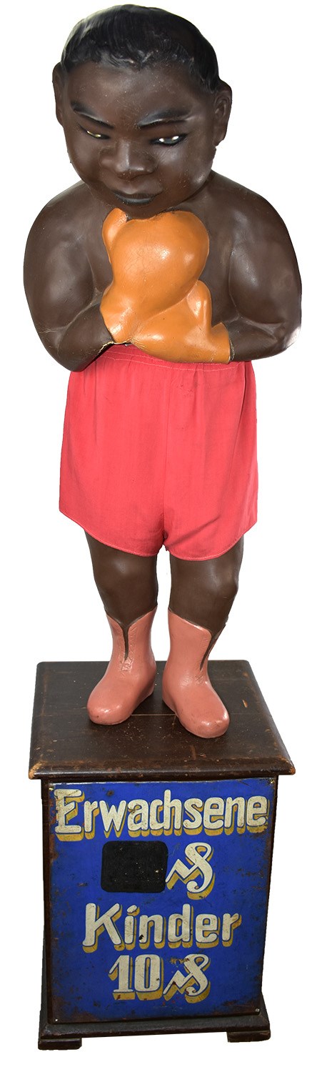 1940s Joe Louis "The Boxer" German Full Sized Carnival Punching Figure