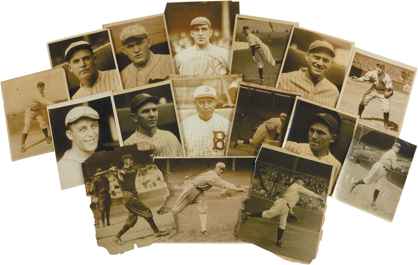 Baseball Memorabilia - 1910s-20s Vintage Baseball Photograph Collection from NY Sports Editor Assistant (50+)