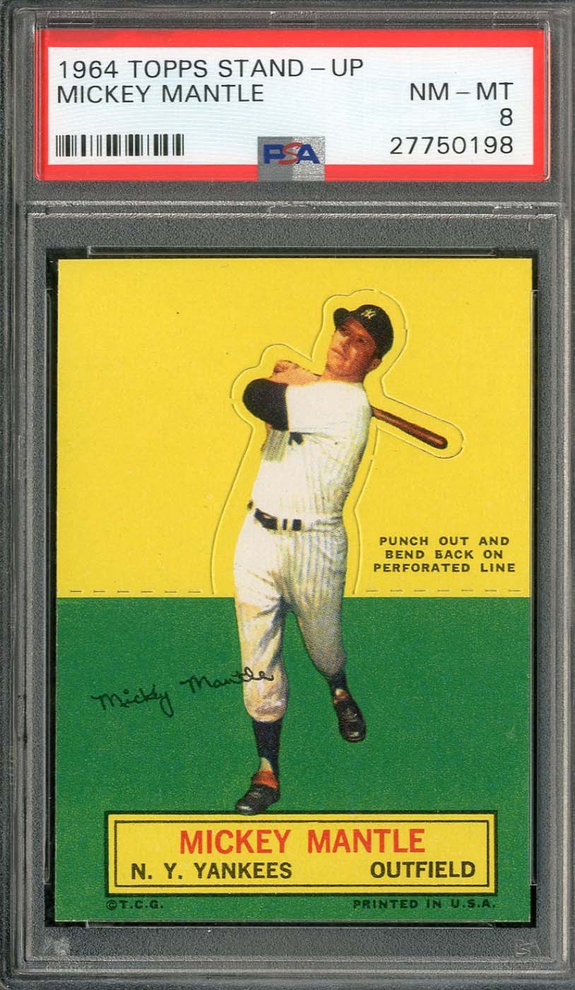 - 1964 Topps Stand Up #45 Mickey Mantle - PSA NM-MT 8