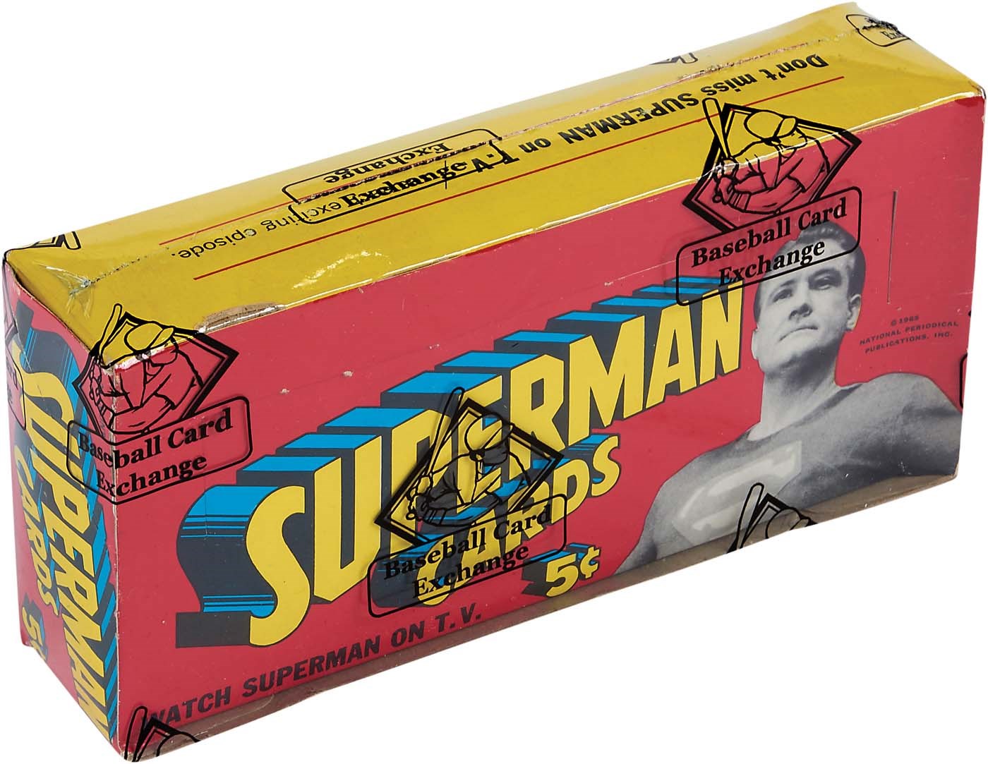 - 1966 Topps Superman Unopened Wax Box - BBCE Wrapped with Premium LOA