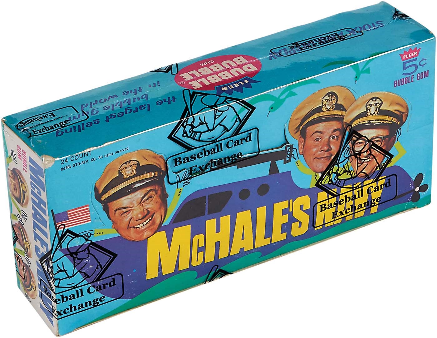 - 1965 Fleer McHale's Navy Unopened Wax Box - BBCE Wrapped