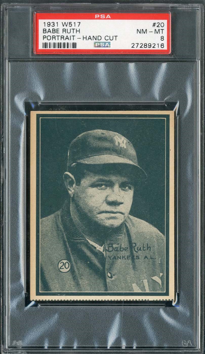 - 1931 W517 #20 Babe Ruth - PSA NM-MT 8