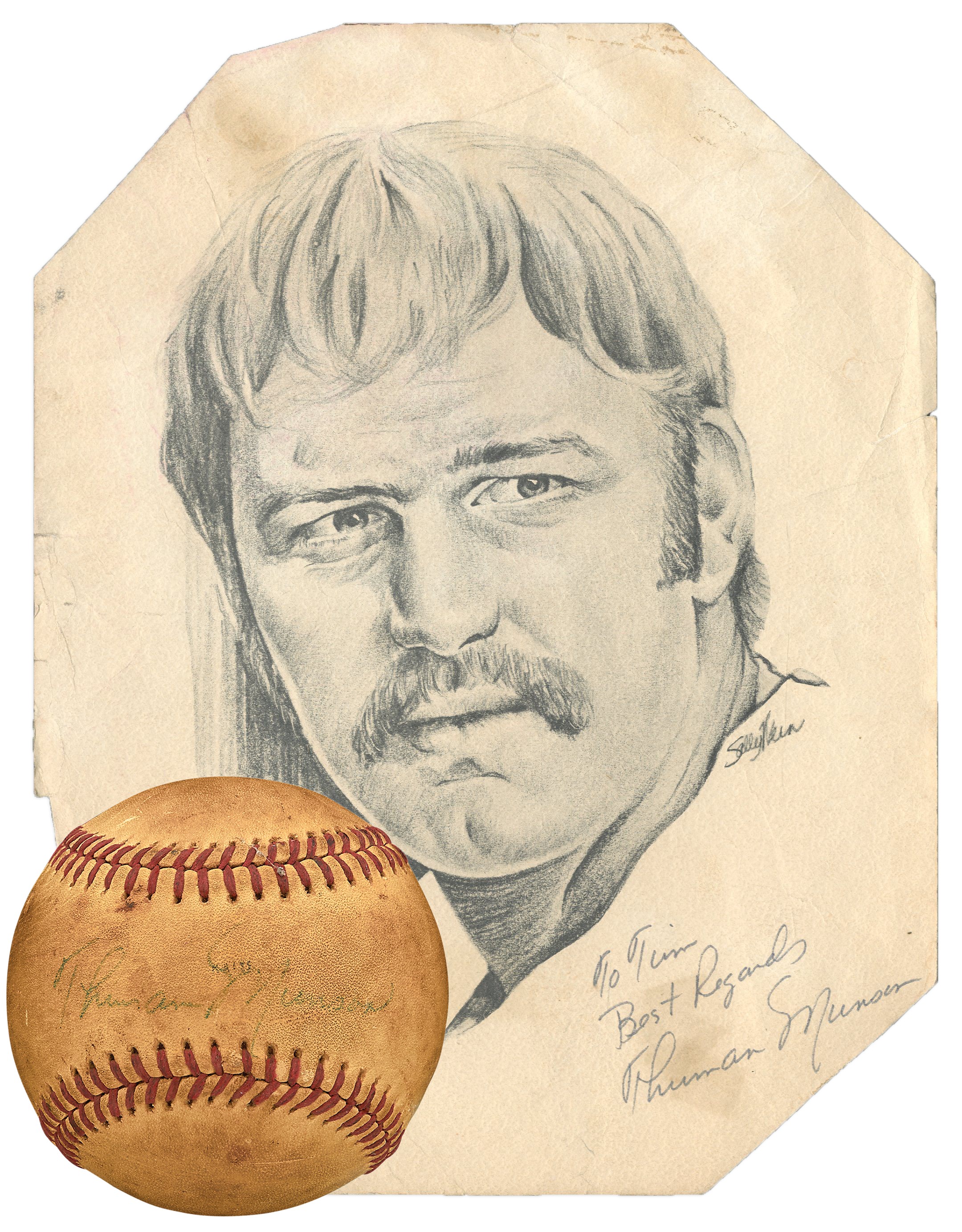 - Thurman Munson Single-Signed Baseball and Signed Photo (PSA)