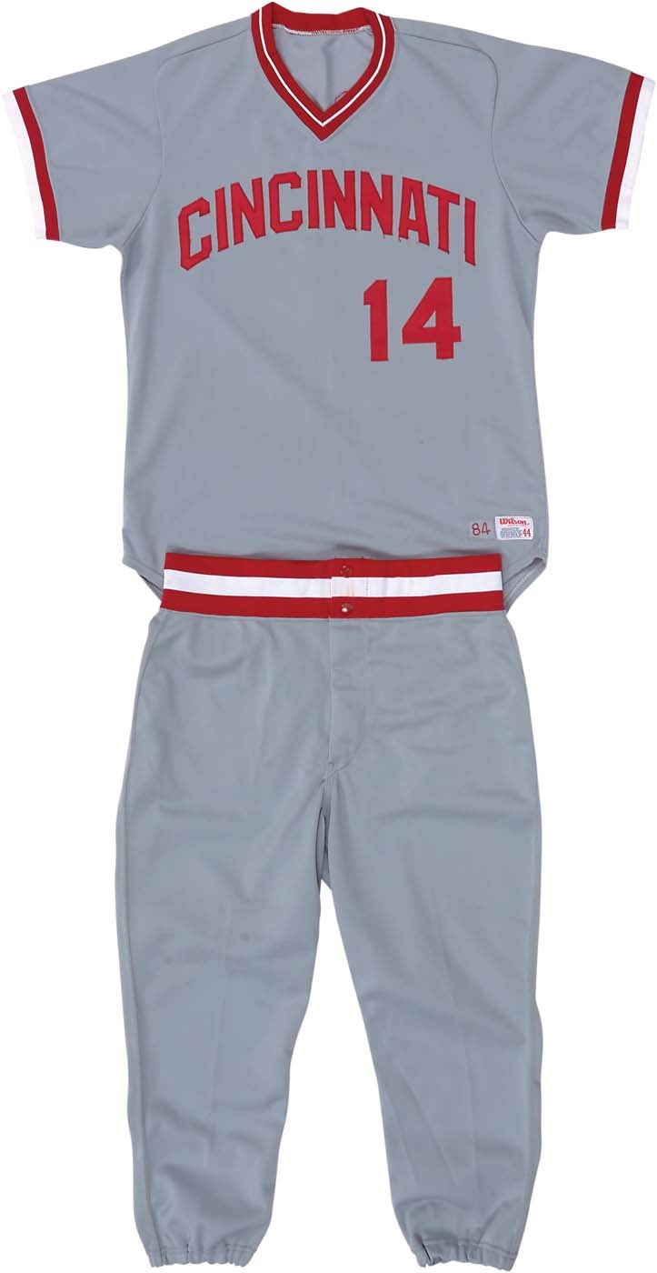 Pete Rose & Cincinnati Reds - 1984 Pete Rose Cincinnati Reds Game Worn Uniform