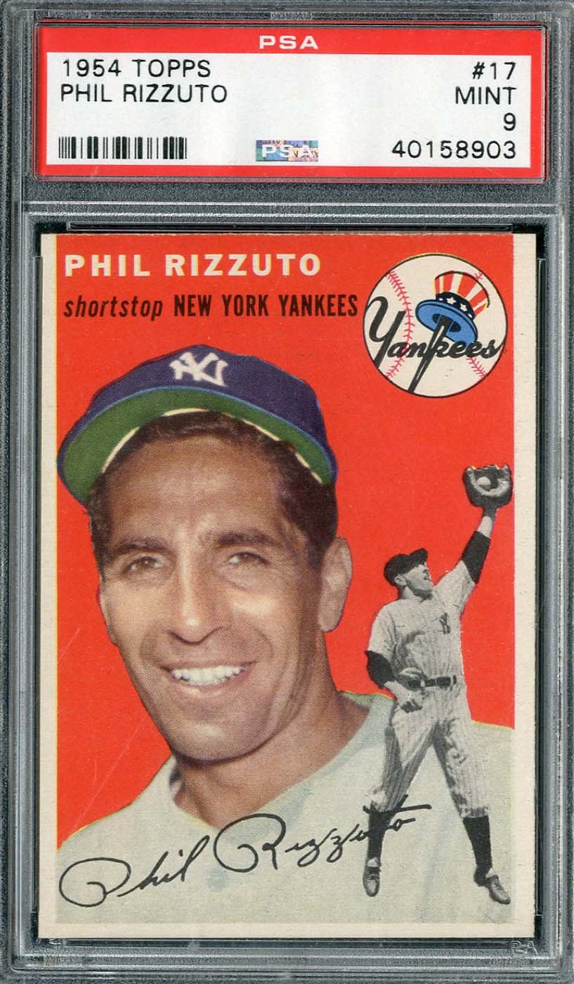 - 1954 Topps #17 Phil Rizzuto - PSA MINT 9