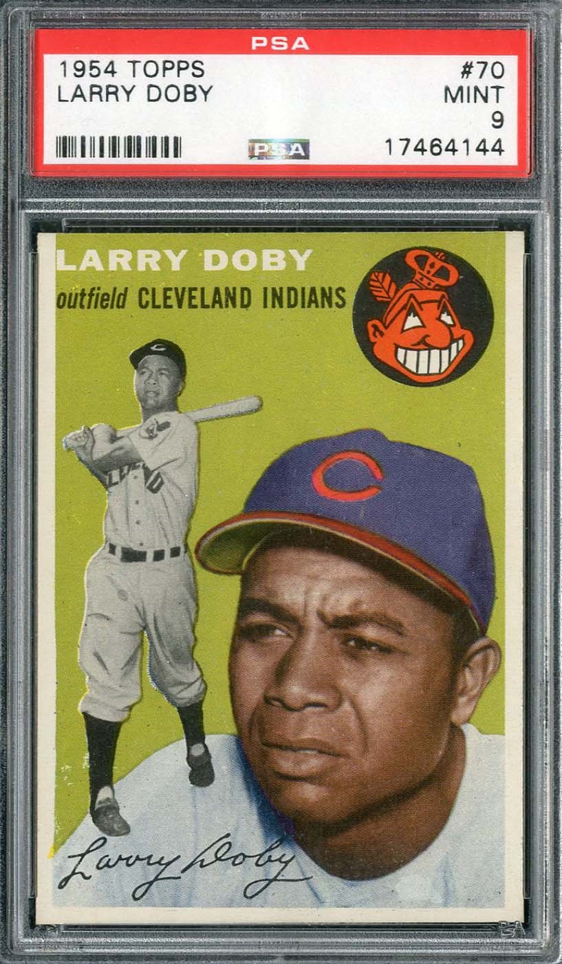 - 1954 Topps #70 Larry Doby - PSA MINT 9