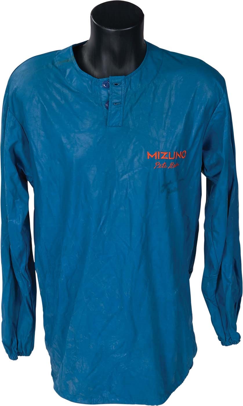 - 1980s Pete Rose Blue Mizuno Warm-Up Jacket