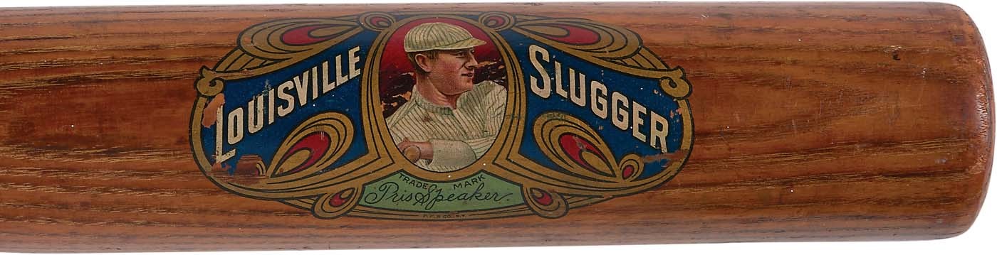 Boston Sports - Superb 1912-15' Tris Speaker Full Size Decal Bat