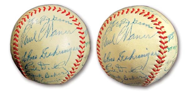 Autographed Baseballs - 1950's Hall of Famers Signed Baseball