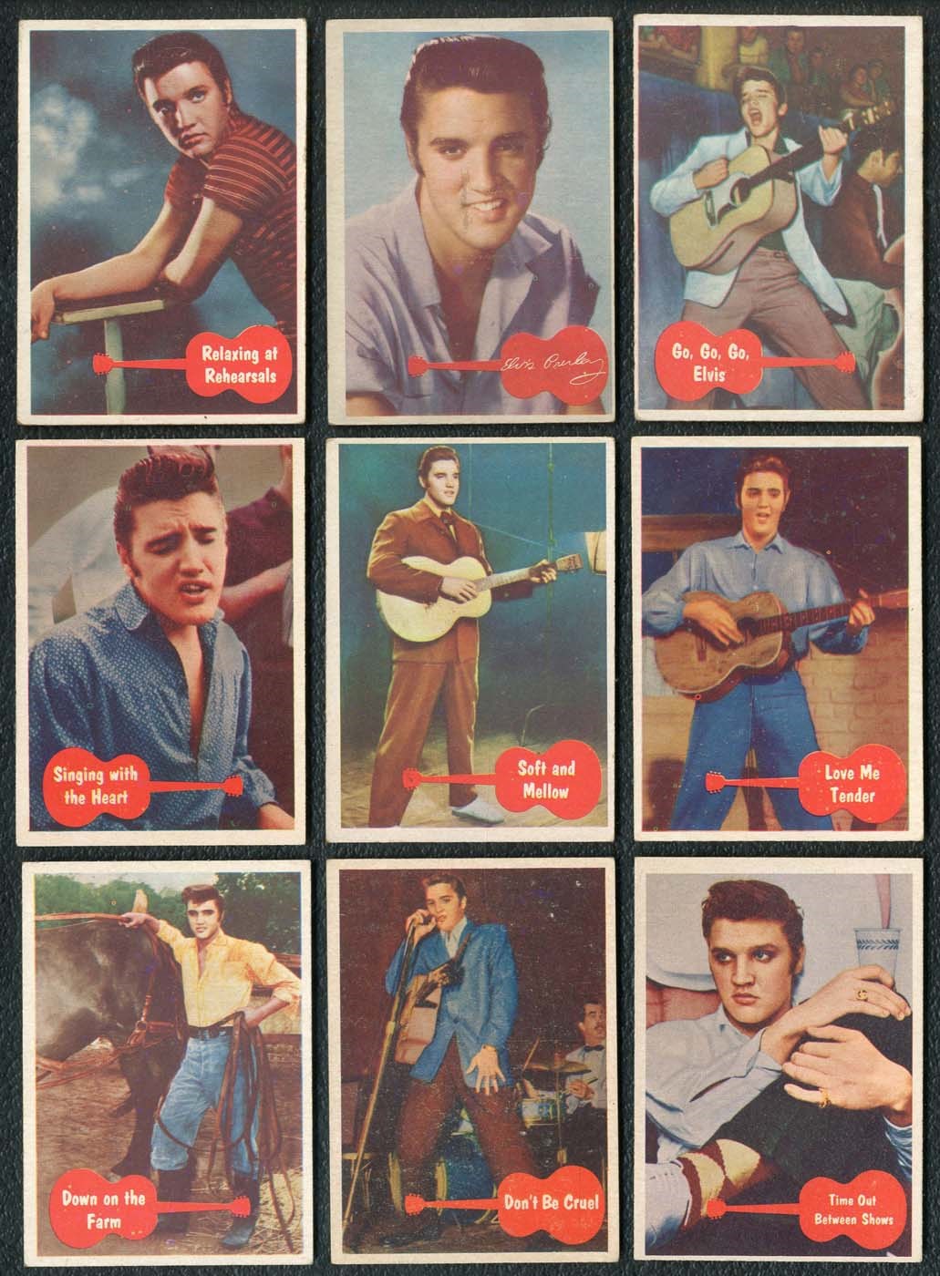 Baseball and Trading Cards - 1956 Topps Elvis Presley Complete Set of (66) Cards