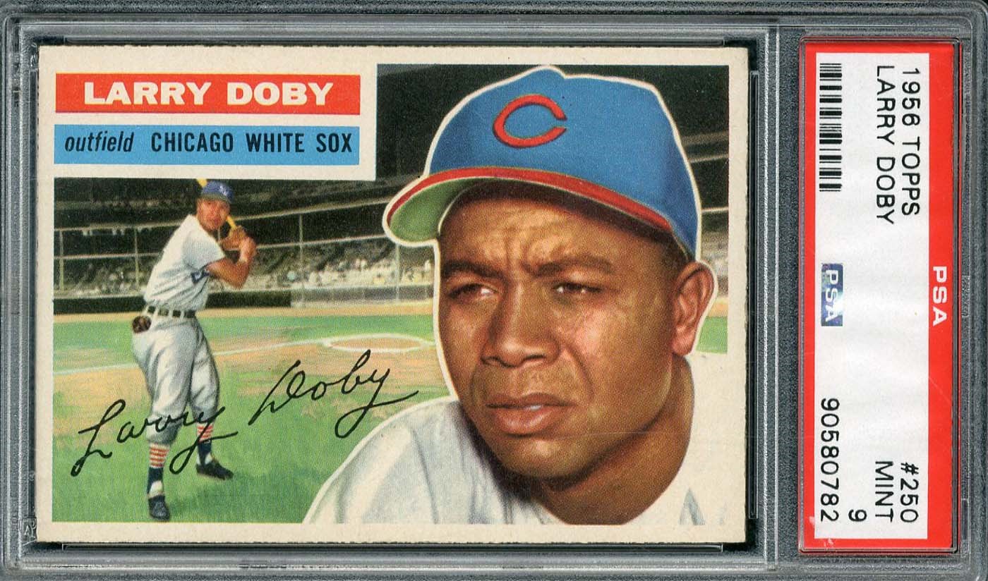 - 1956 Topps #250 Larry Doby - PSA MINT 9