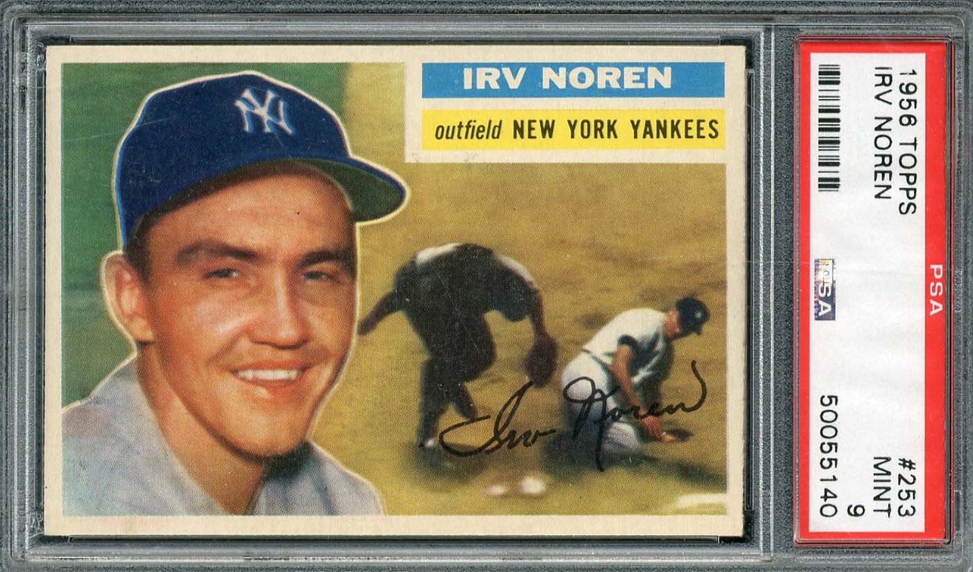 - 1956 Topps #253 Irv Noren - PSA MINT 9