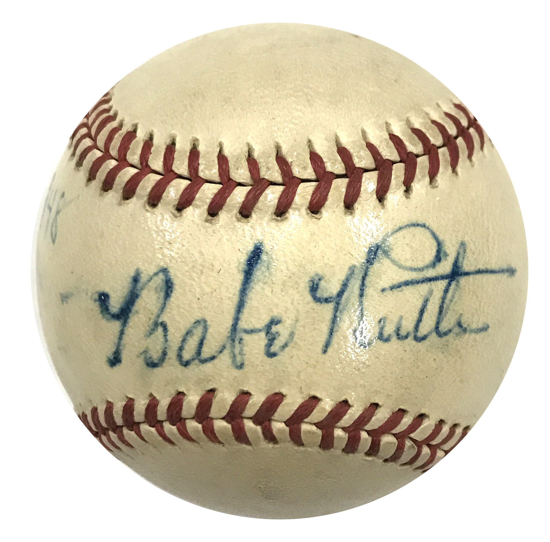 - 1948 Babe Ruth Single Signed Baseball (PSA)