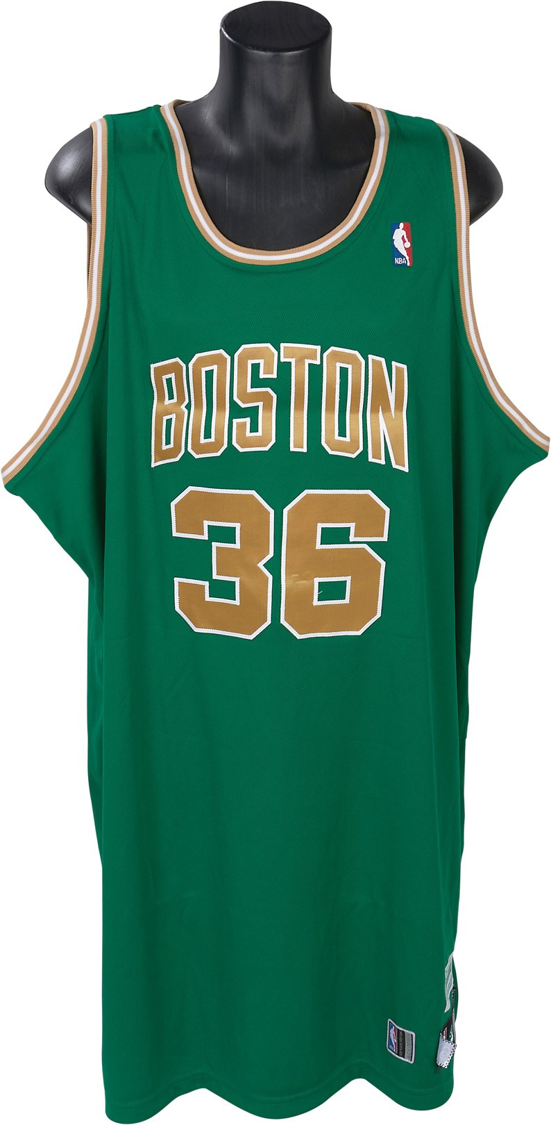 - 2010-11 Shaquille O'Neal St. Patrick's Day Boston Celtics Game Issued Signed Jersey (LOA Shaq's personal chef)