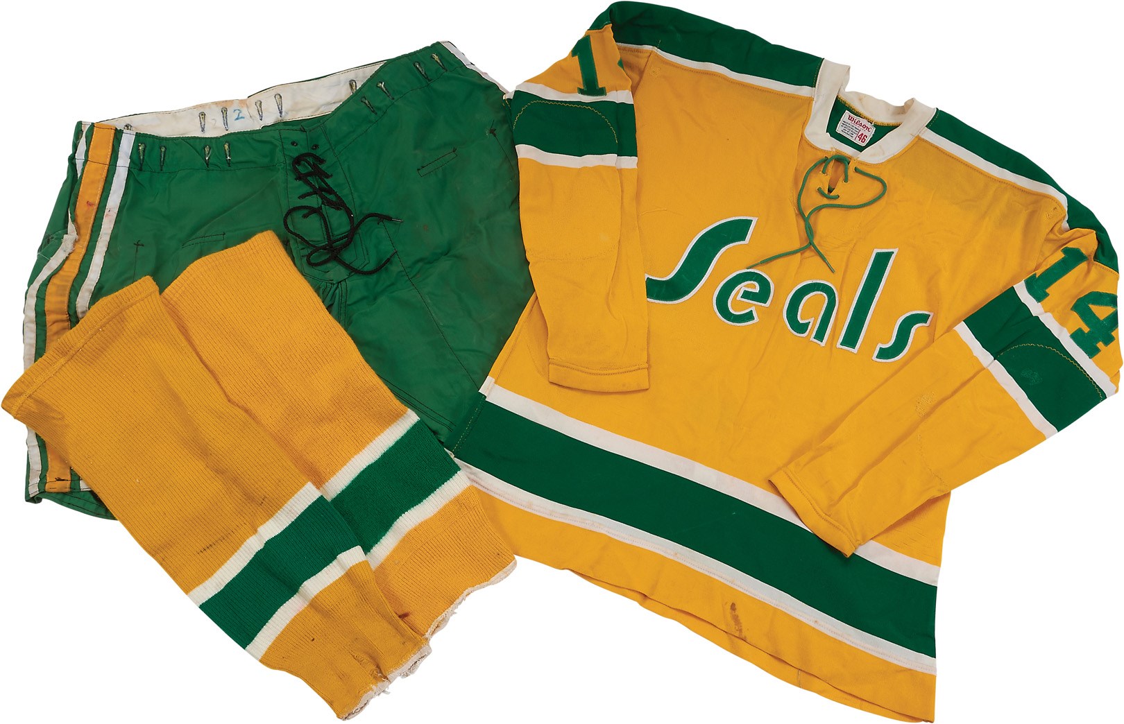 The Craig Patrick Hockey Collection - 1972-73 Craig Patrick California Golden Seals Game Worn Uniform
