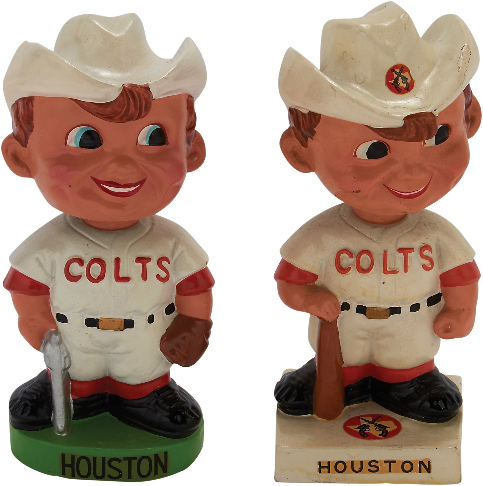 Baseball Memorabilia - Two Different Houston Colt .45's Bobbin' Heads