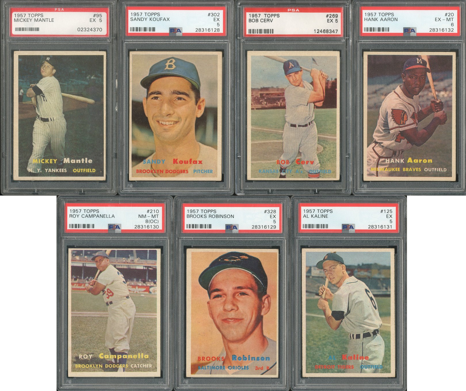 Baseball and Trading Cards - 1957 Topps Complete Set Plus Lucky Penny, Felt Emblem and Others (415)