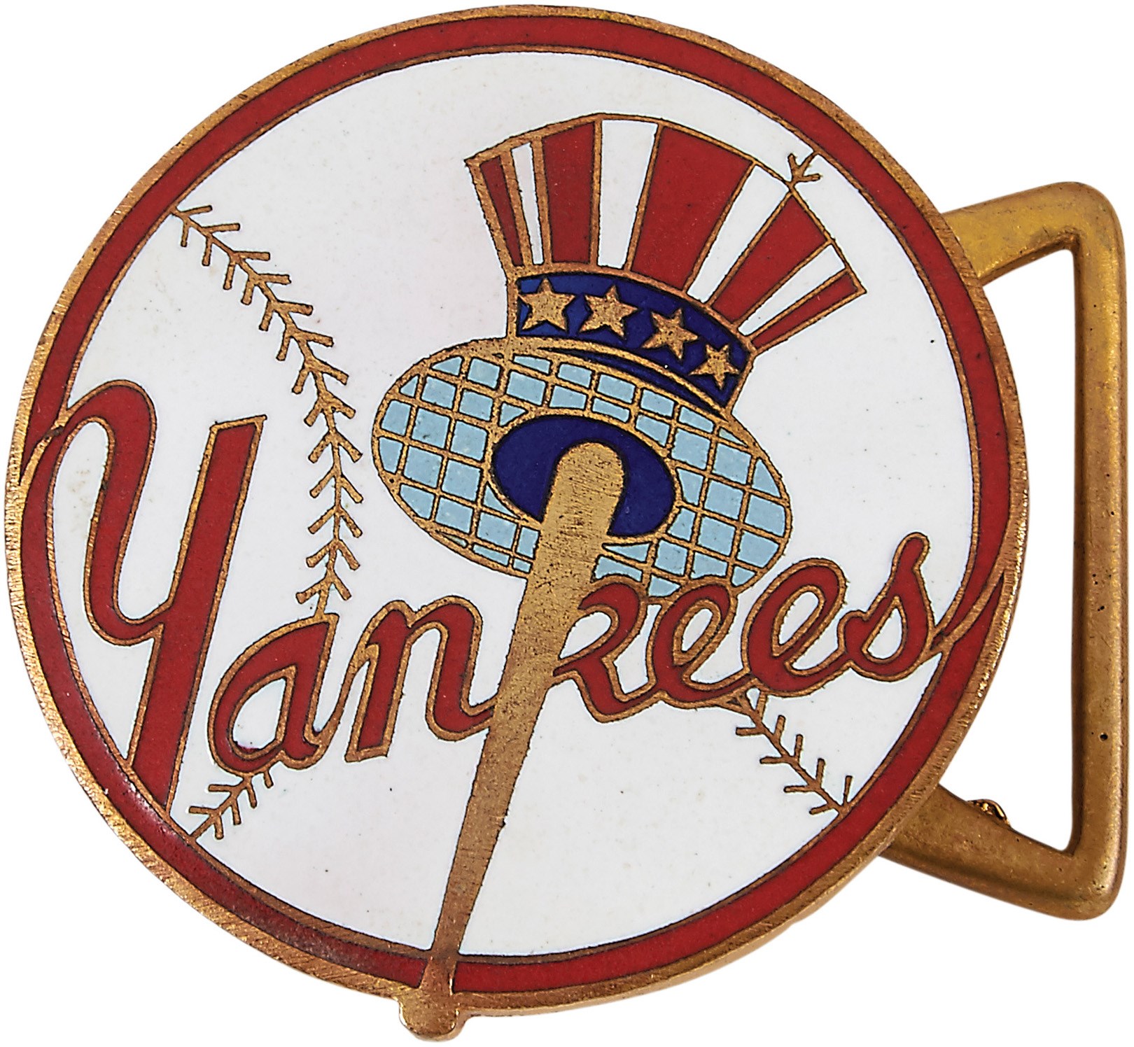 Negro League, Latin, Japanese & International Base - 1955 NY Yankees Tour of Japan Presentation Belt Buckle