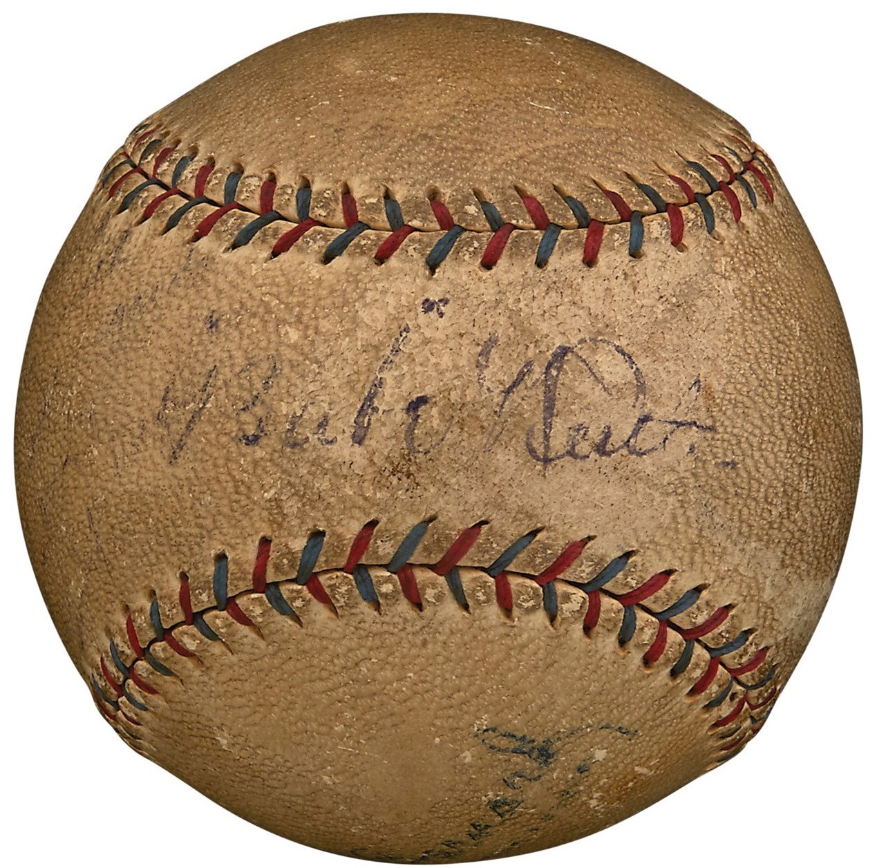 - 1928 Babe Ruth and Lou Gehrig Dual-Signed Reach Baseball (PSA)