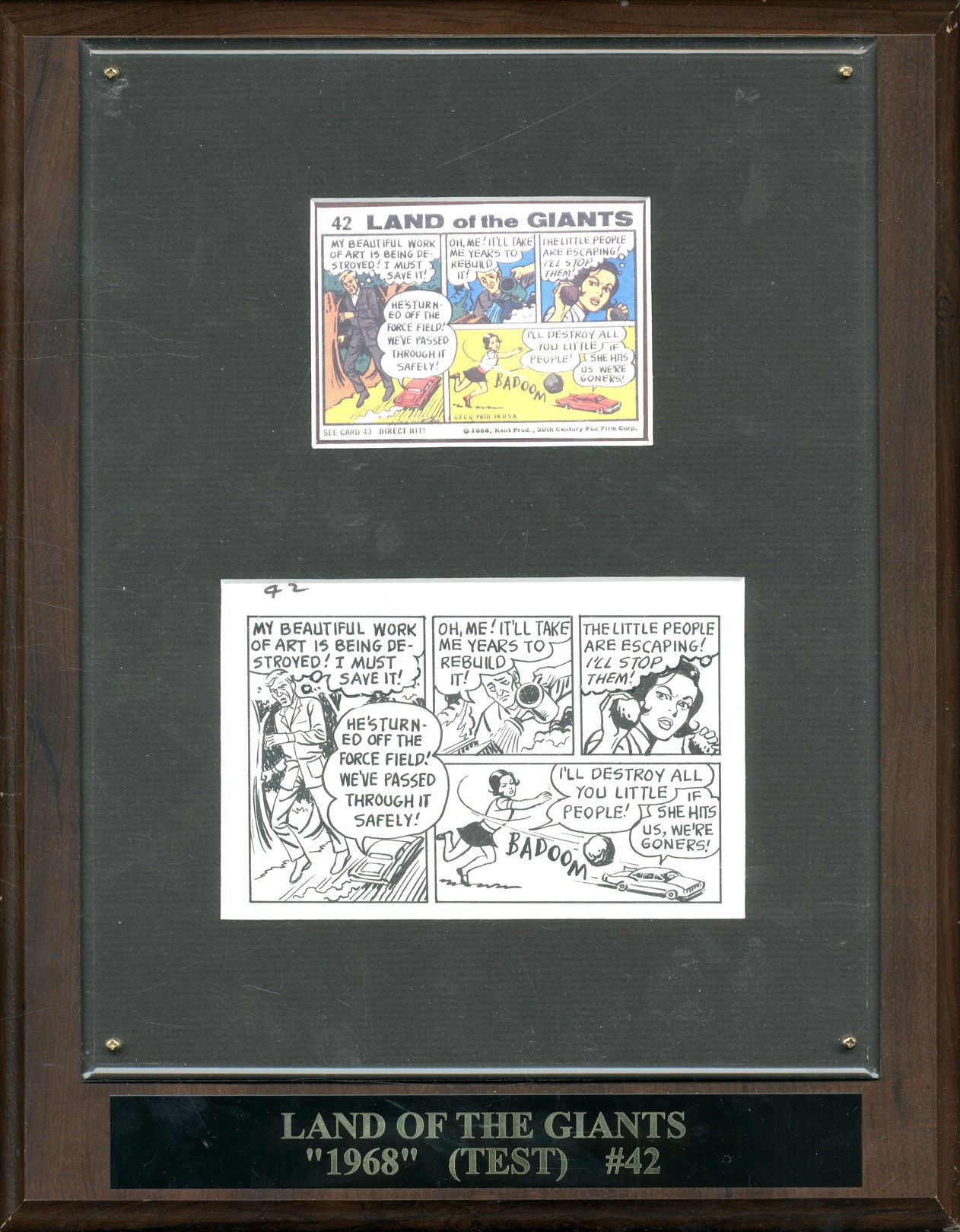Baseball and Trading Cards - 1968 Topps Land of the Giants Original Artwork