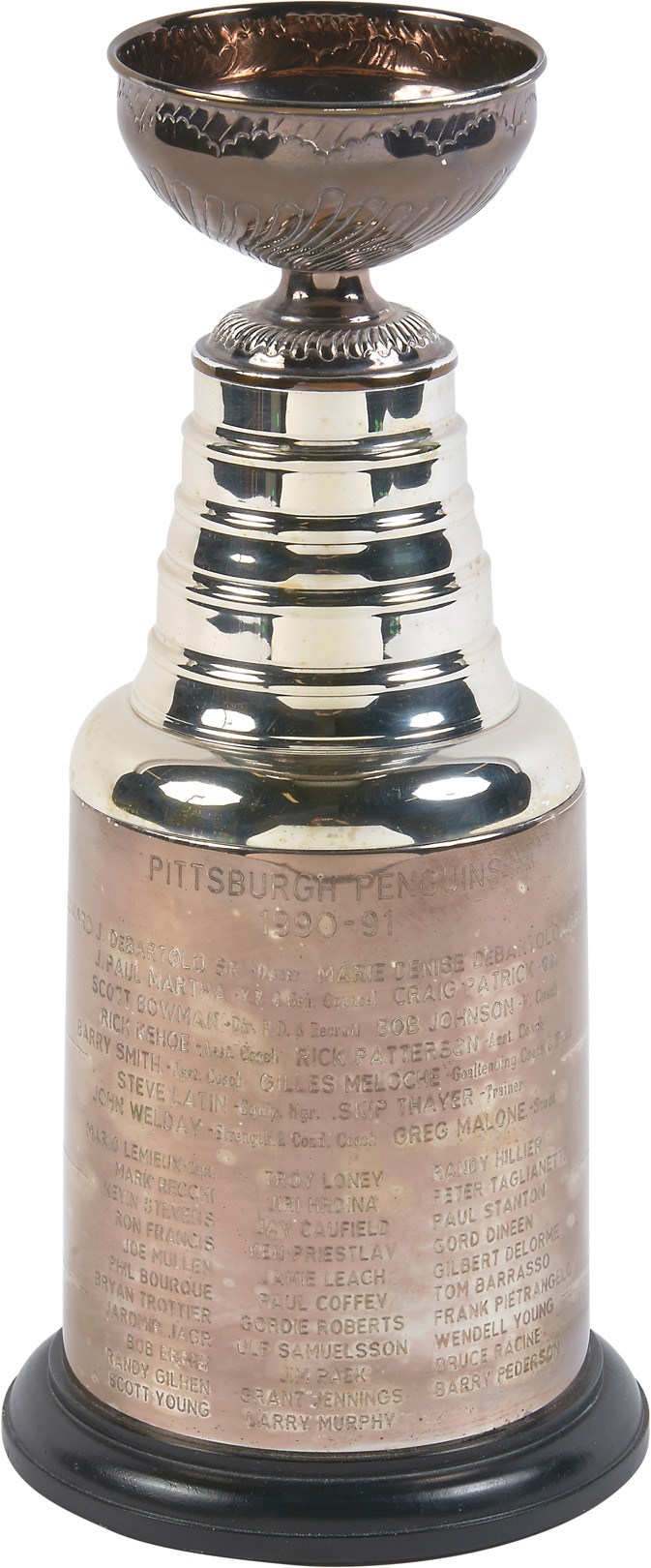 1990-91 Kevin Stevens Pittsburgh Penguins Stanley Cup Trophy