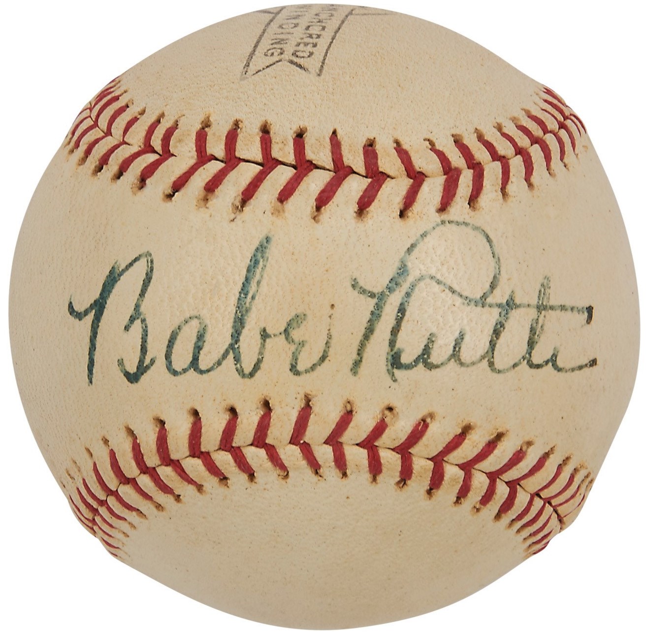 Ruth and Gehrig - Circa 1937 Babe Ruth Single-Signed Baseball (PSA NM+ 7.5)