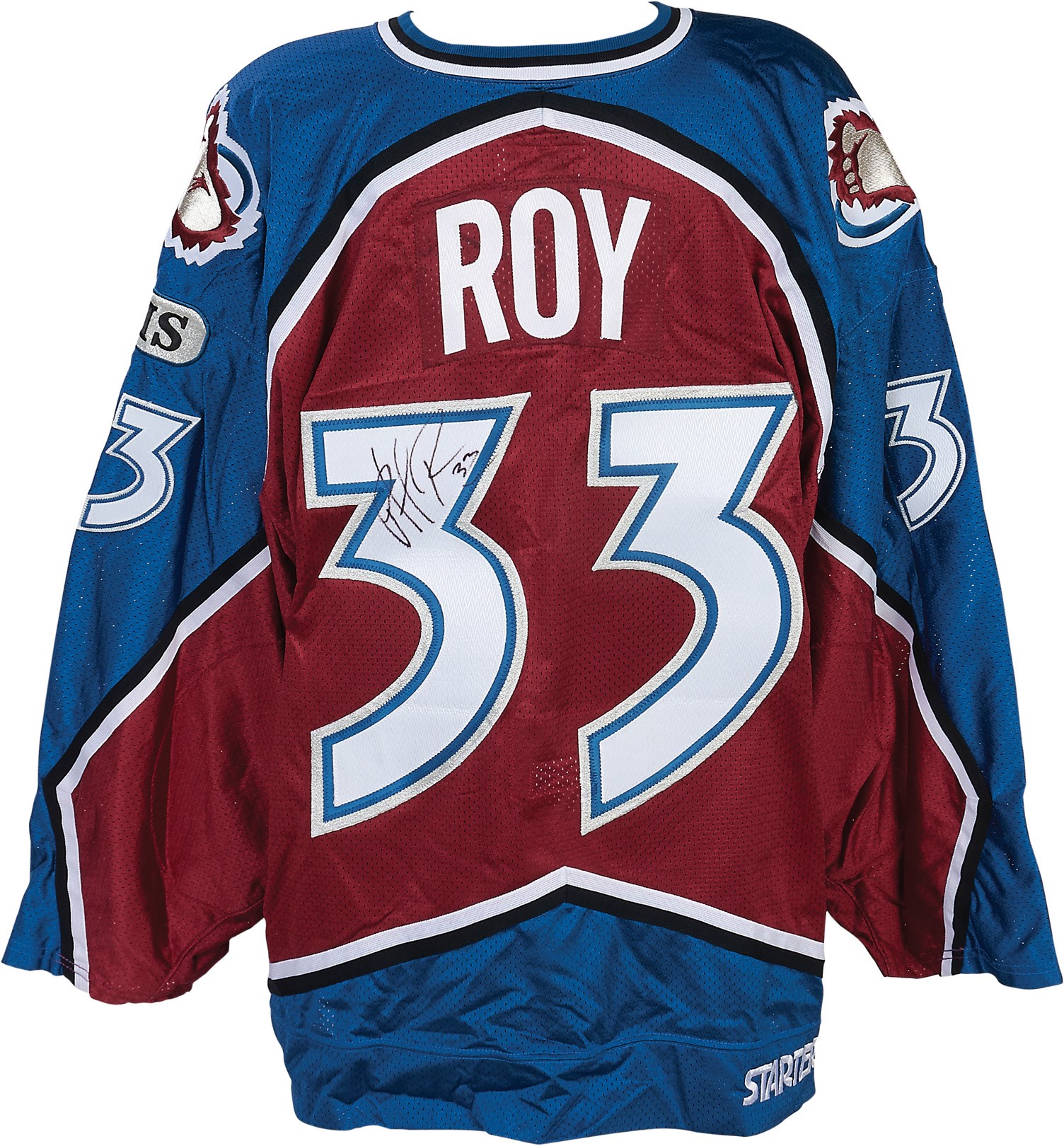 Hockey - 1998-99 Patrick Roy Colorado Avalanche Playoff Game Worn Jersey (Photo-Matched, MeiGray LOA)