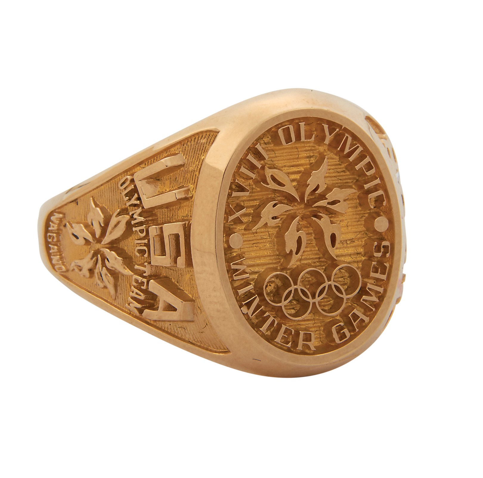 The Art Berglund USA Hockey Collection - 1998 USA Olympic Men's Ice Hockey Participation Ring Presented to Art Berglund
