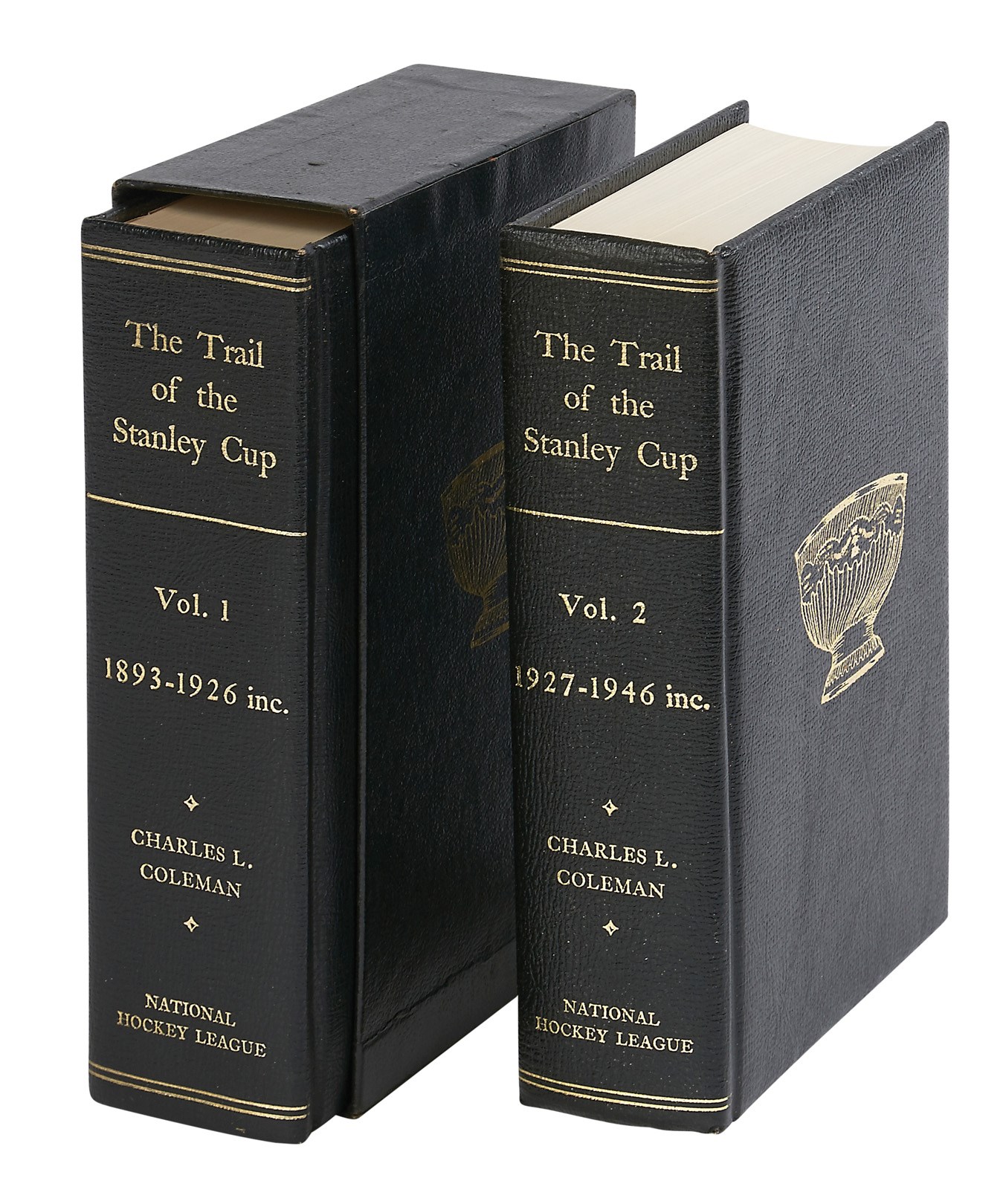 The Craig Patrick Hockey Collection - "The Trail of The Stanley Cup" Volumes 1 and 2  Presented to Craig Patrick