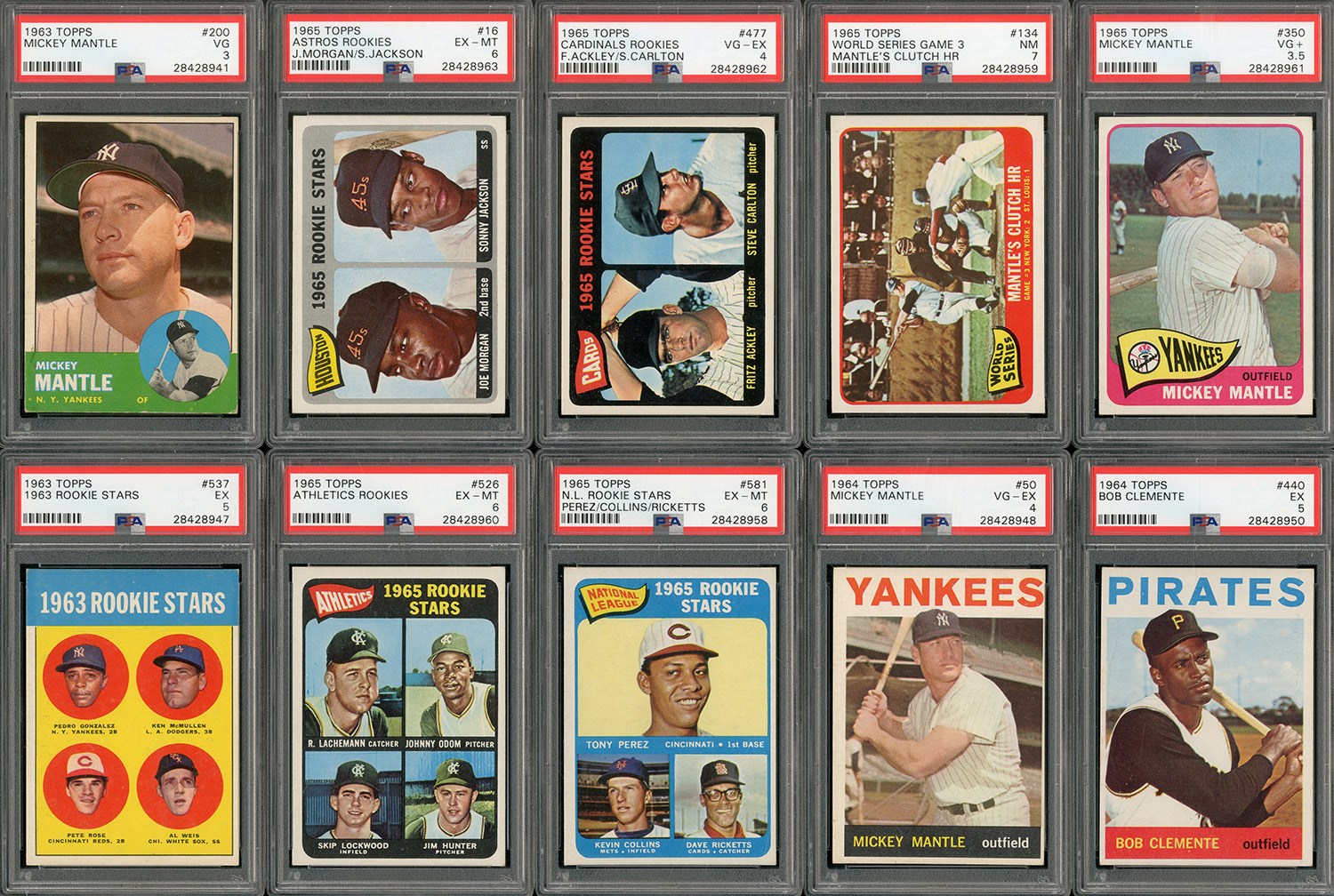 - 1963, 1964 and 1965 Topps Complete and Near-Complete Sets