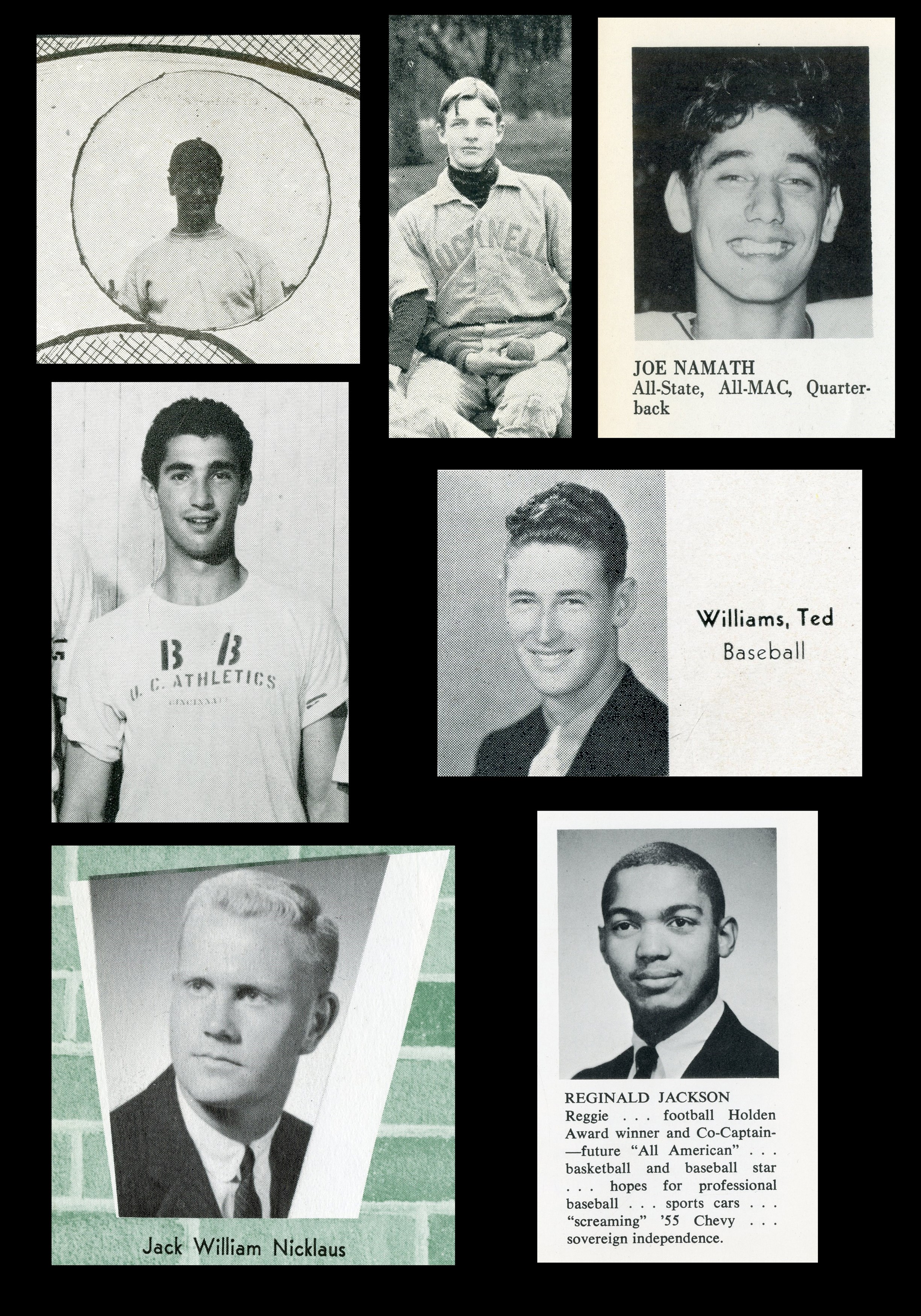 Baseball Autographs - Sport Legends High School & College Yearbook Collection - Some Signed (30+)